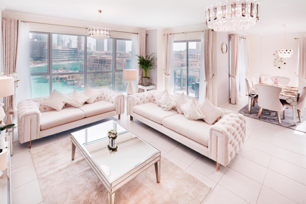 Elite Royal Apartment - Full Burj Khalifa & Fountain View - Brilliant - 2 Bedrooms & 1 Open Bedroom Without Partition Dubai Luaran gambar